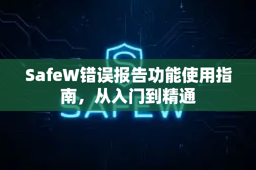 SafeW错误报告功能使用指南，从入门到精通