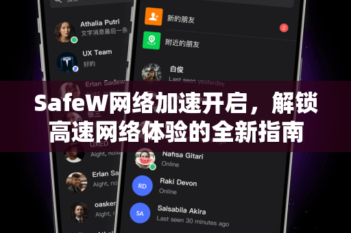 SafeW网络加速开启，解锁高速网络体验的全新指南