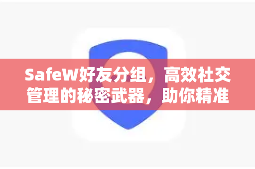 SafeW好友分组，高效社交管理的秘密武器，助你精准沟通