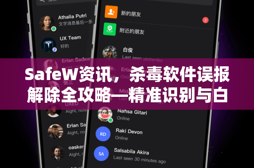 SafeW资讯，杀毒软件误报解除全攻略—精准识别与白名单设置指南