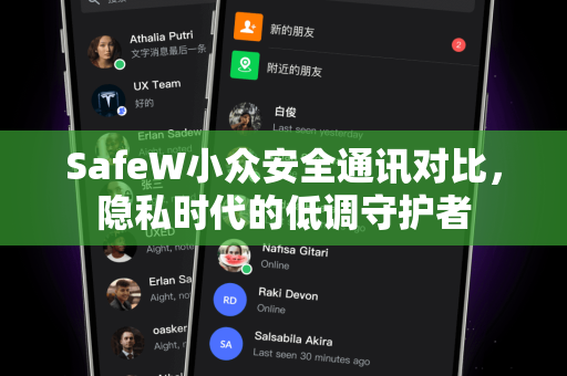SafeW小众安全通讯对比，隐私时代的低调守护者