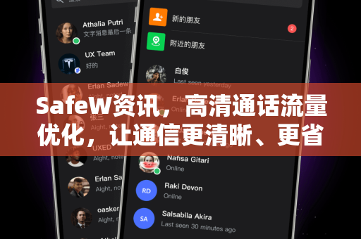 SafeW资讯，高清通话流量优化，让通信更清晰、更省流
